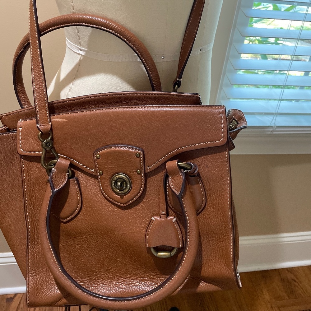Ralph Lauren Lauren saddle leather bag